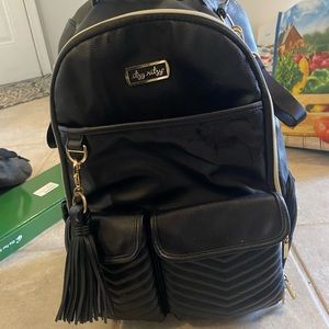 Itzy Ritzy Black and Gold Diaper Bag